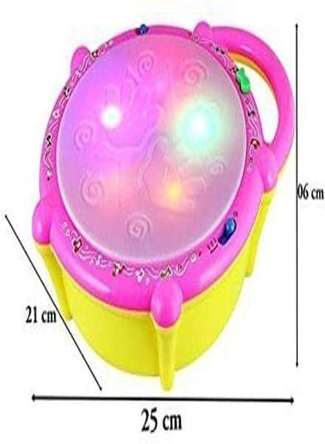 بلوتوفيت طبلة موسيقية من بلوتوفيت مزودة بأضواء ثلاثية الأبعاد للأطفال - Image 3